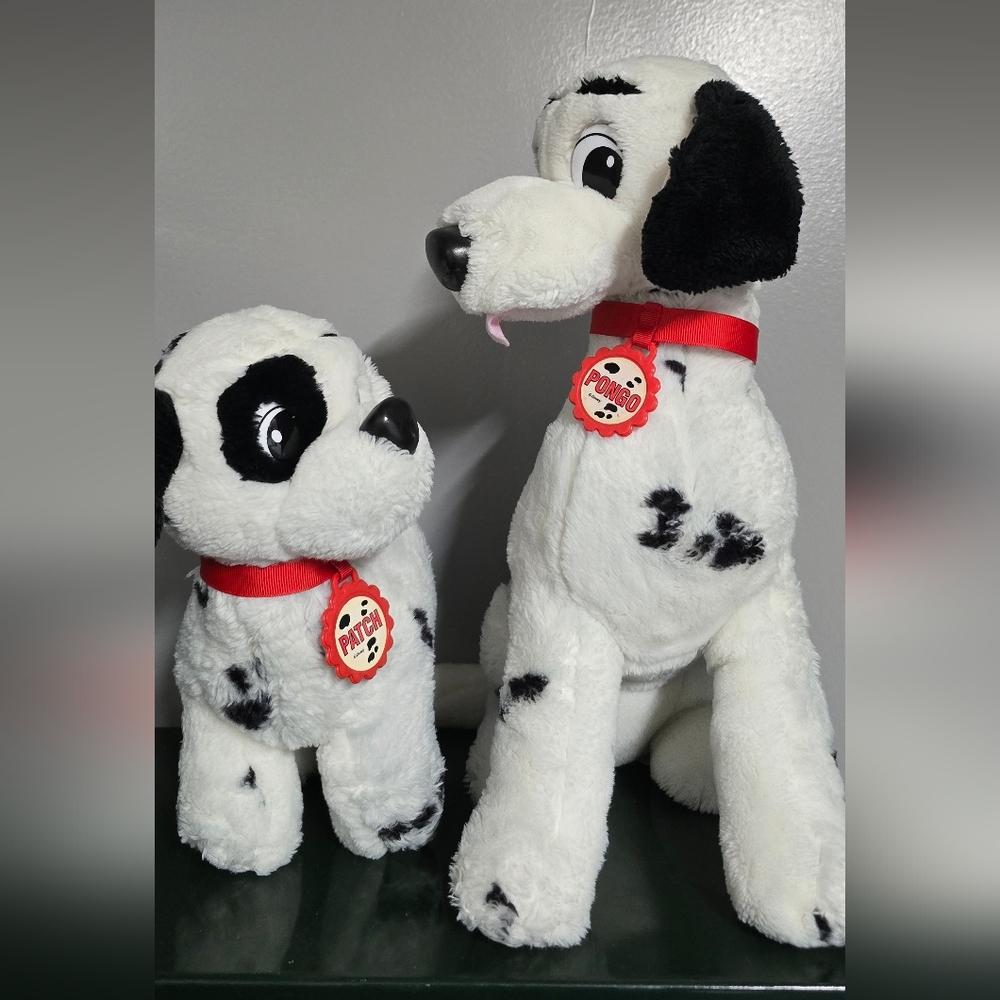 Vintage Disneys 101 Dalmatians Plush Pongo & Patch
